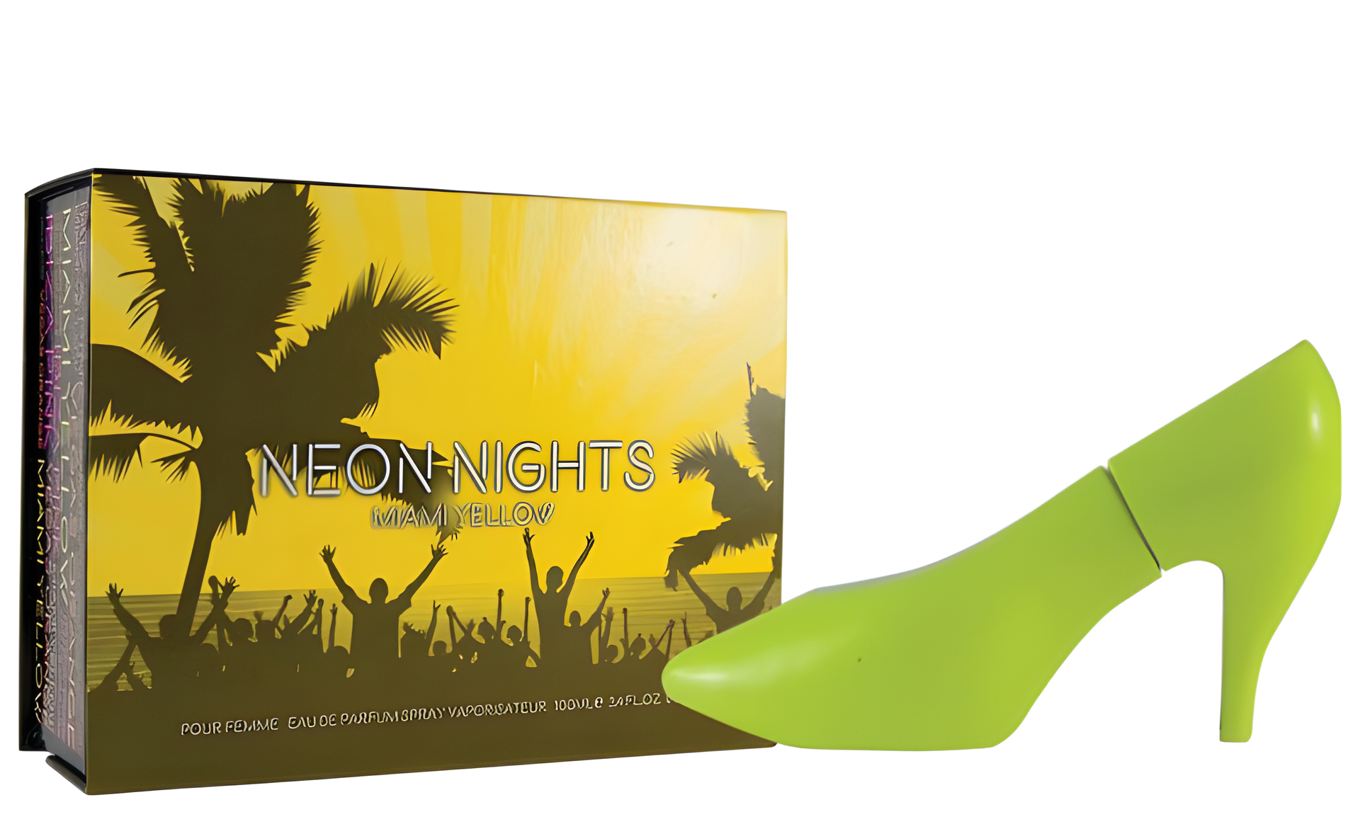 Sexxy Shoo Neon Nights Miami Yellow by Laurelle London perfume bottle
