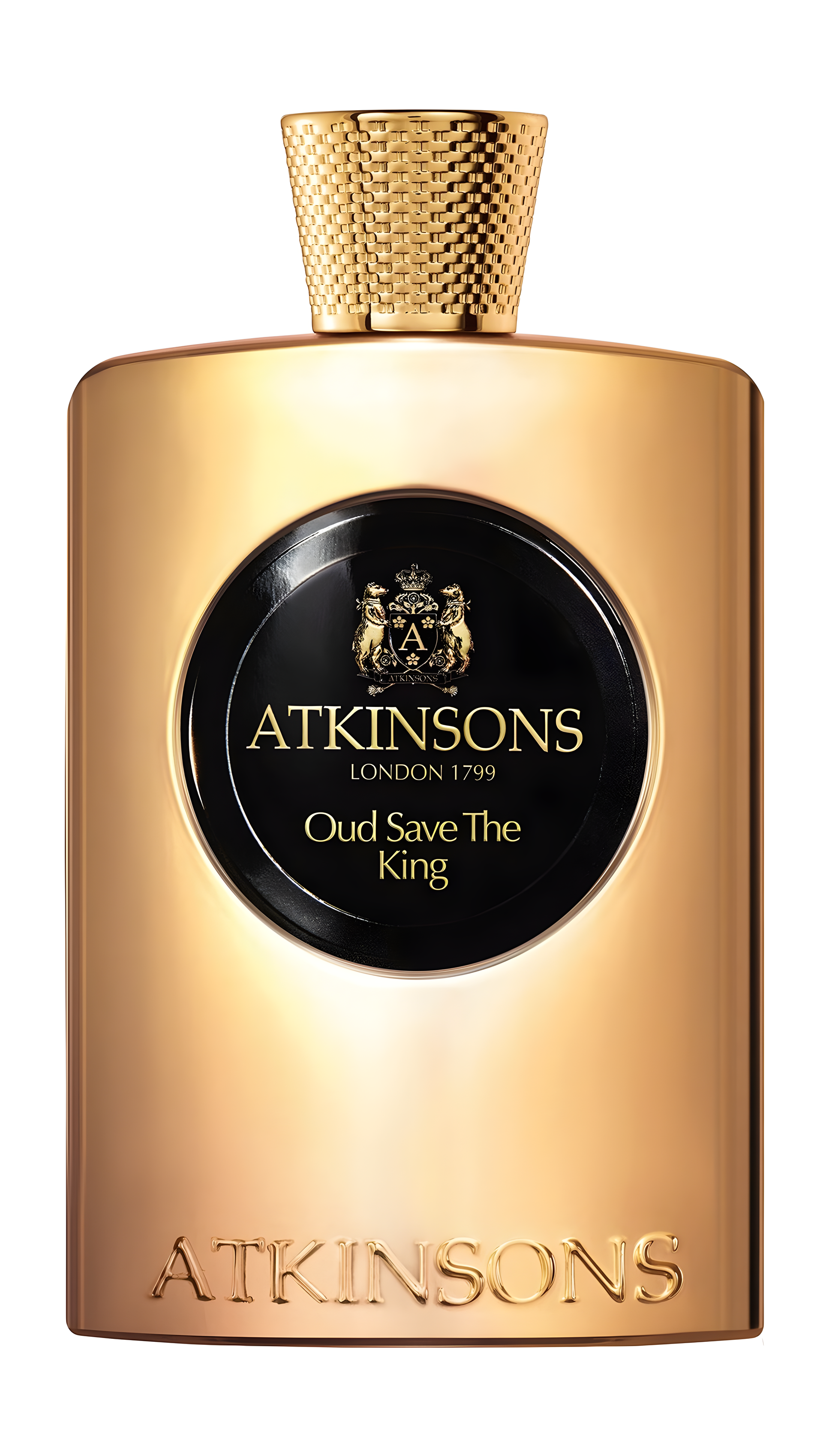 Oud Save the King by Atkinsons perfume bottle