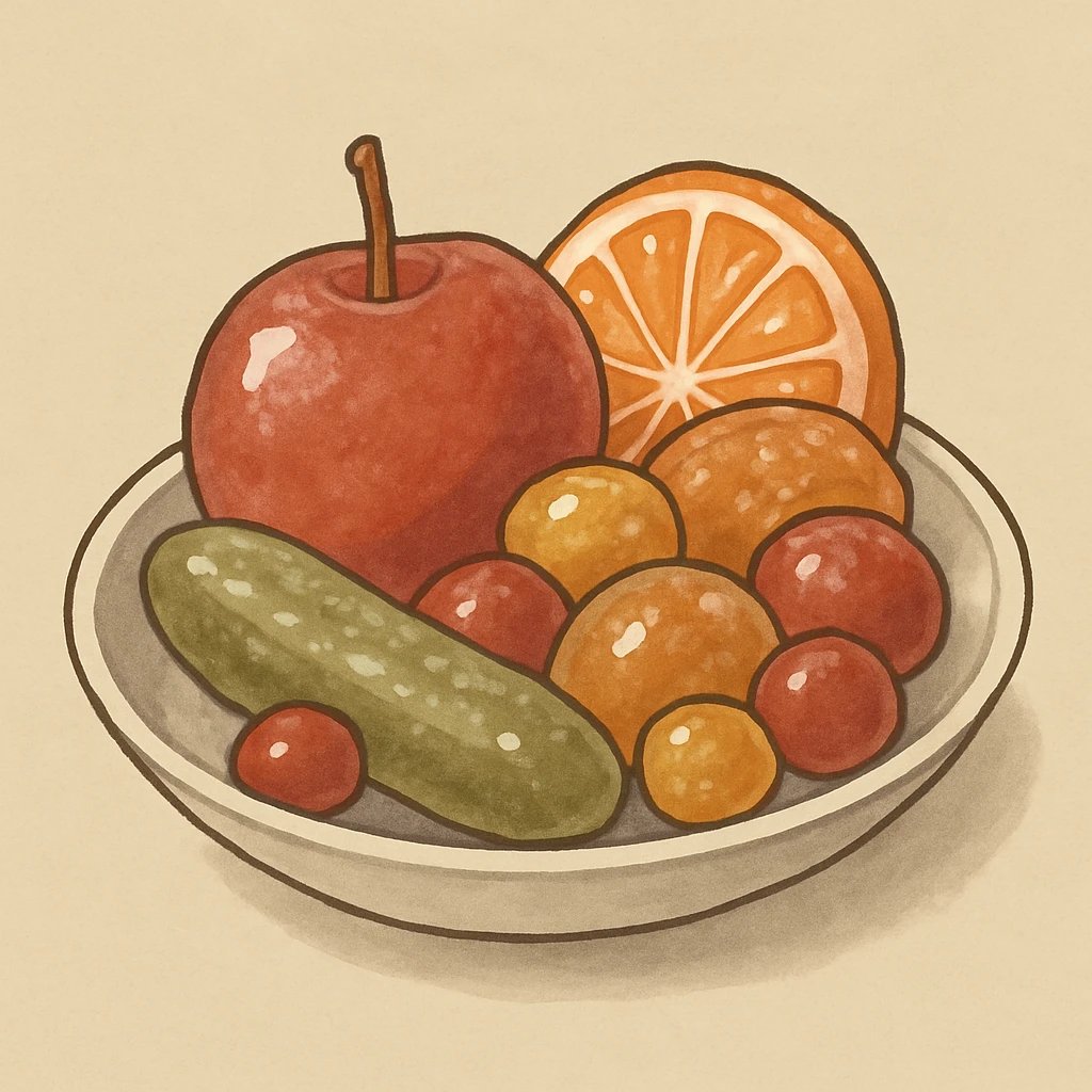 Picture of Candied Fruits note