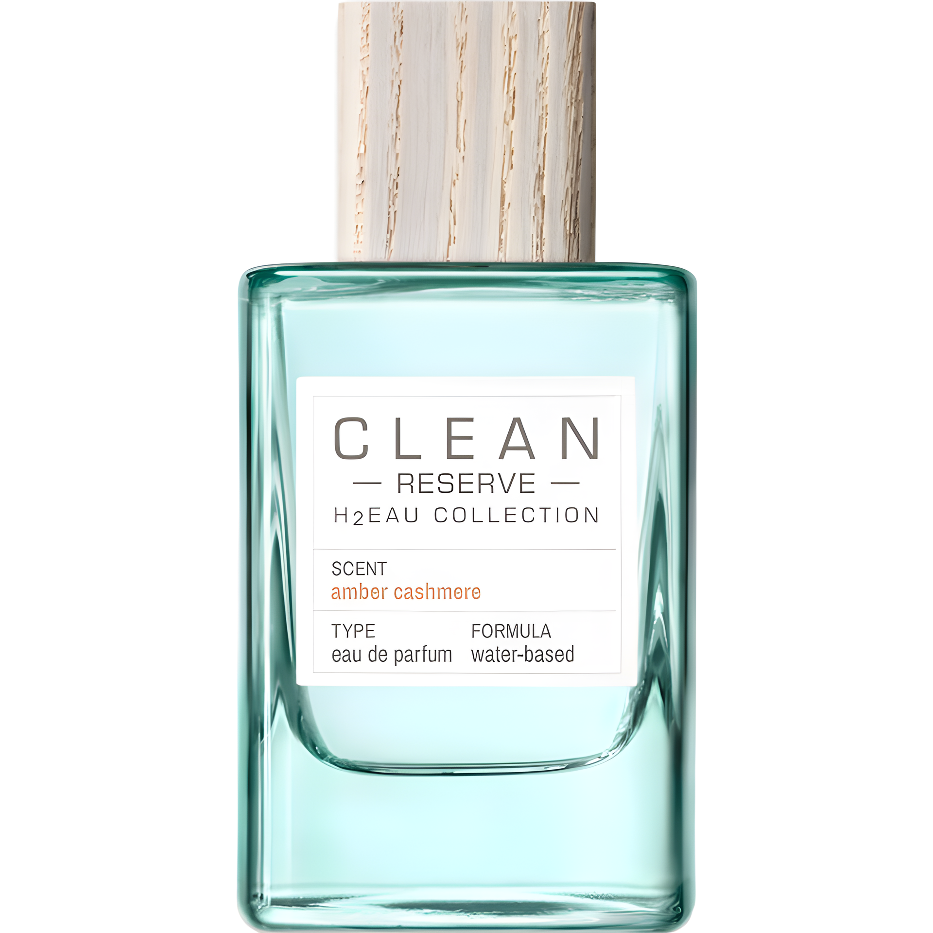 H2Eau Amber Cashmere by Clean perfume bottle