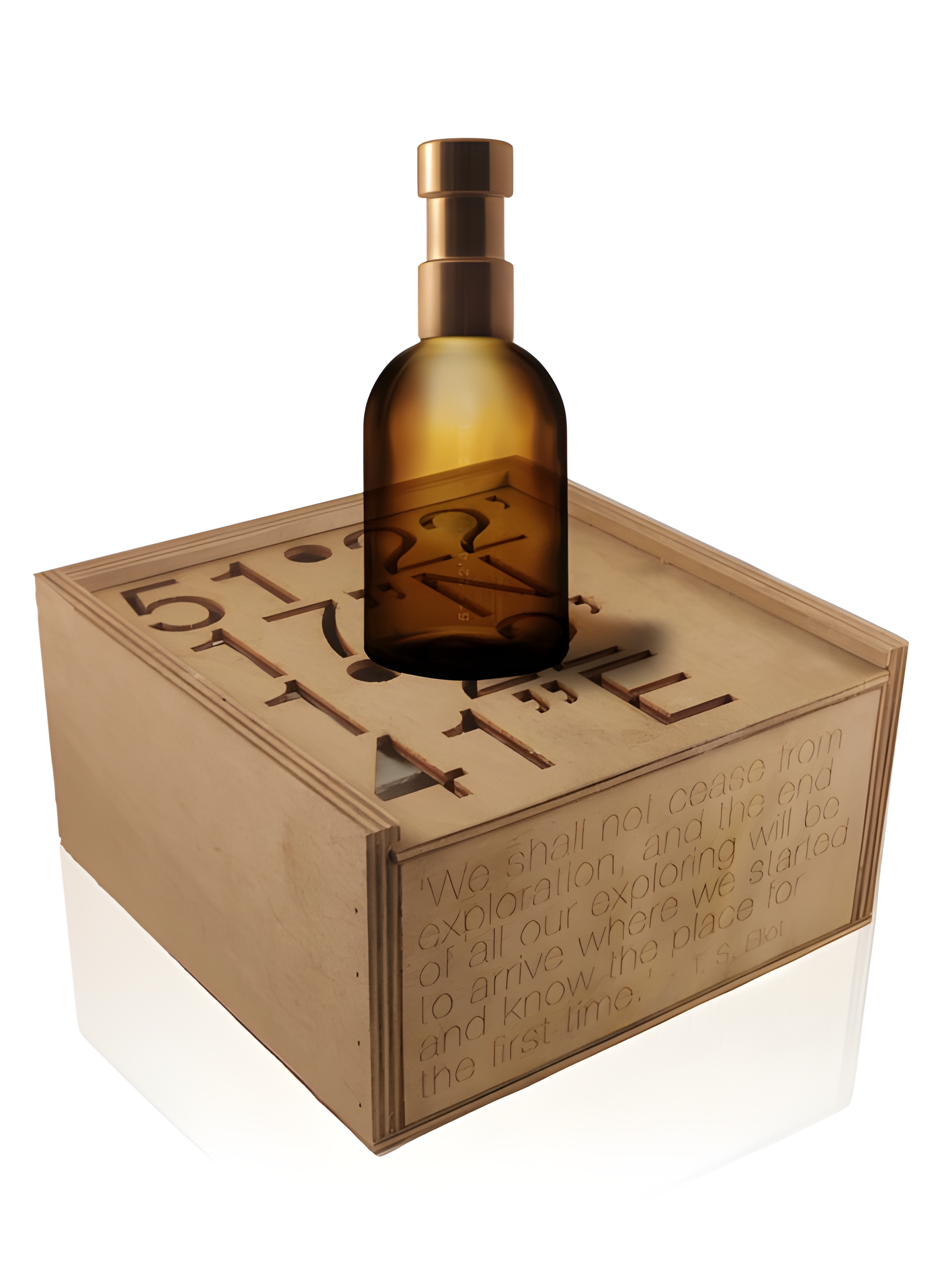 51° 22’ 17”N / 1° 22’ 41”E by Haeckels perfume bottle