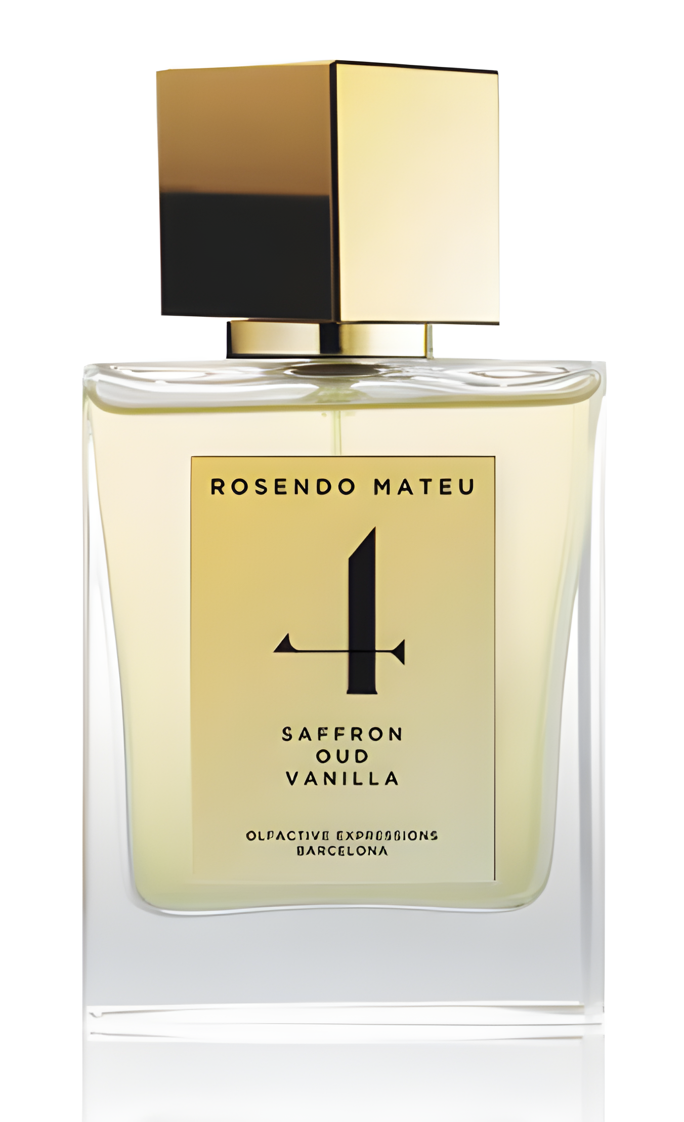 NO 4 Saffron, Oud, Vanilla by Rosendo Mateu Olfactive Expressions perfume bottle
