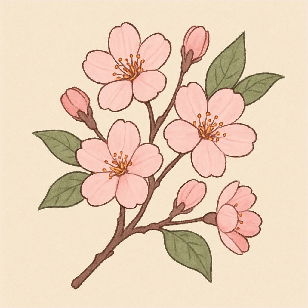 Picture of Cherry Blossom note