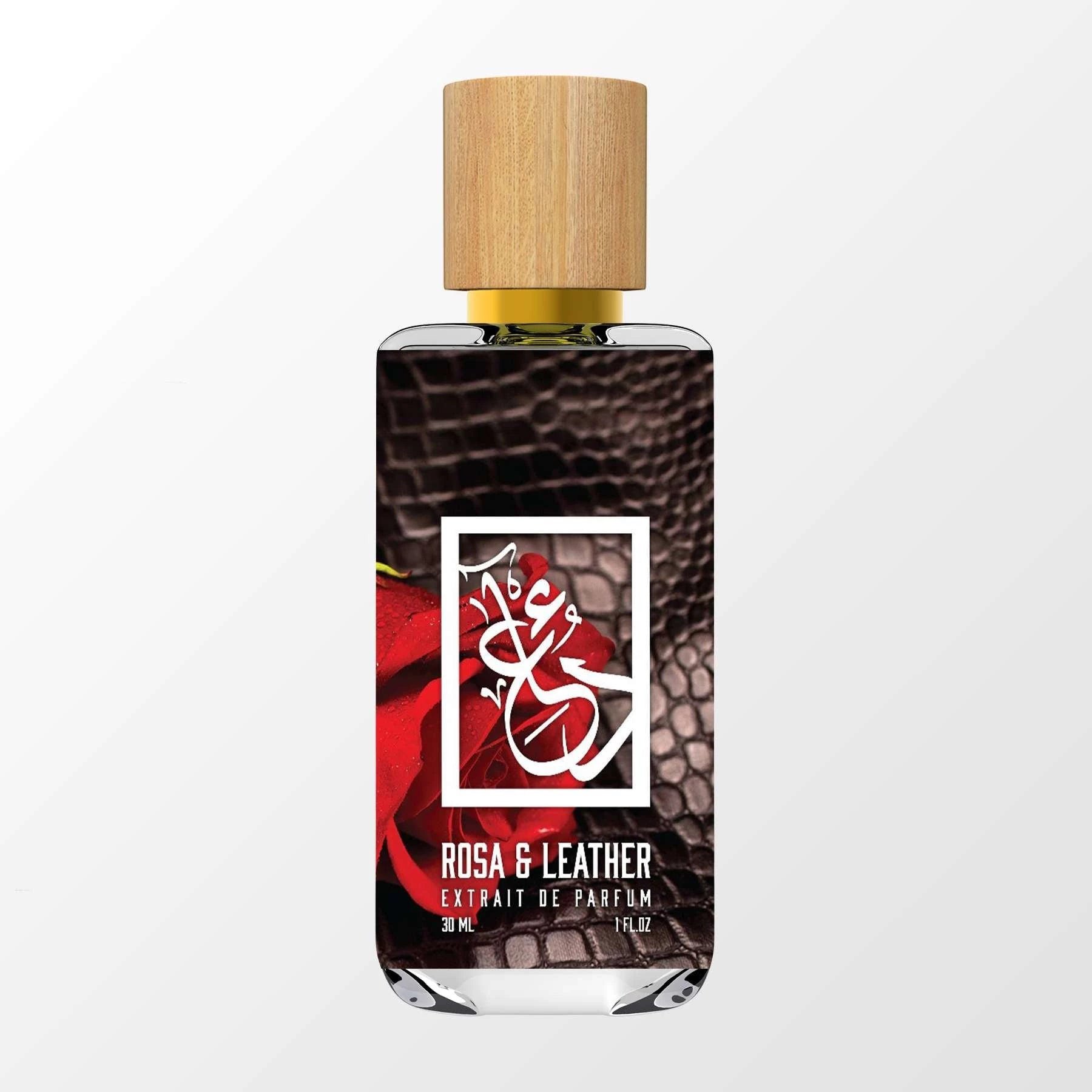 Rosa & Leather by The Dua Brand perfume bottle