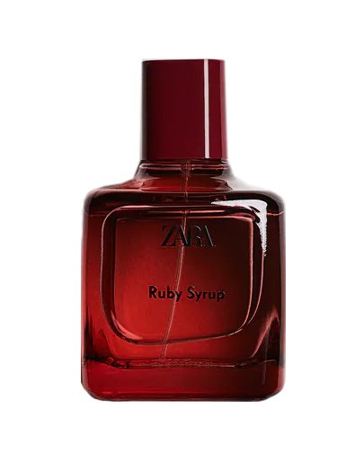 Ruby Syrup 2021 by Zara perfume bottle