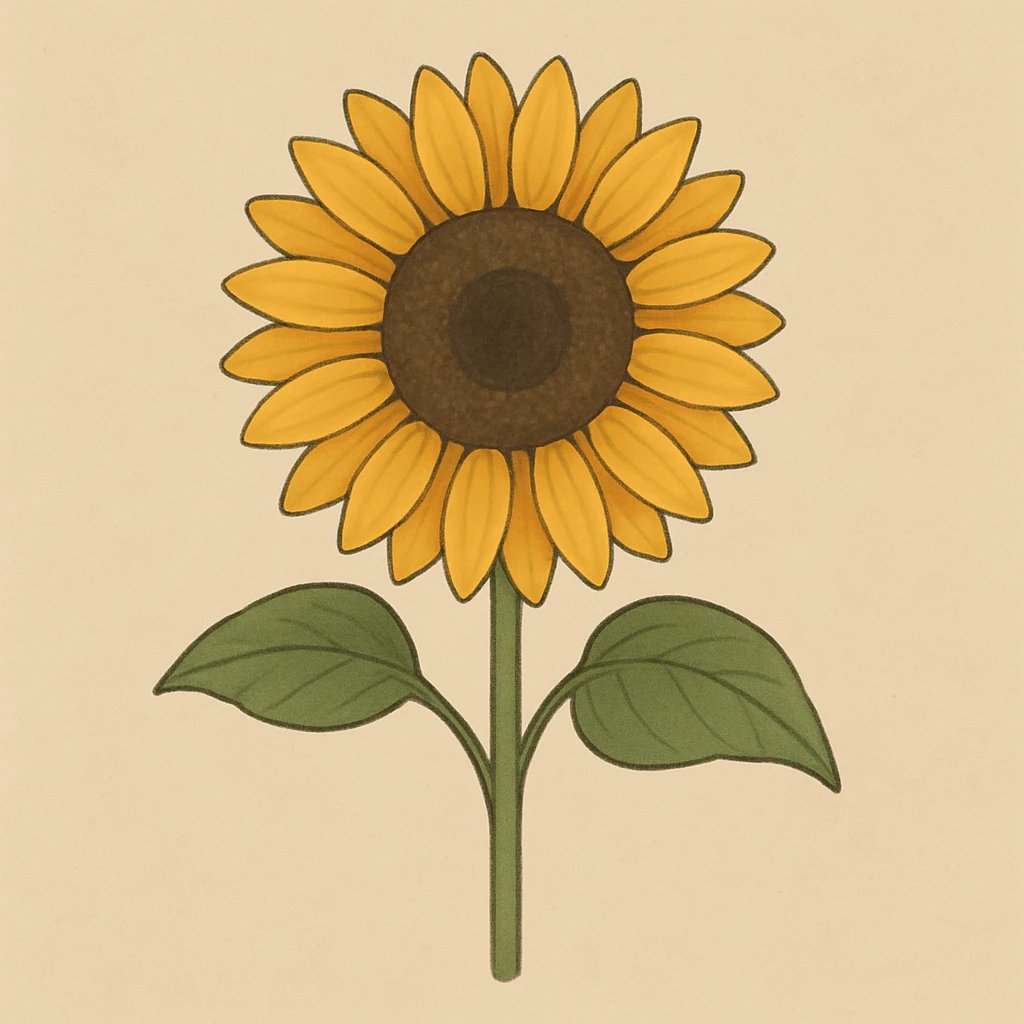Picture of Sunflower note