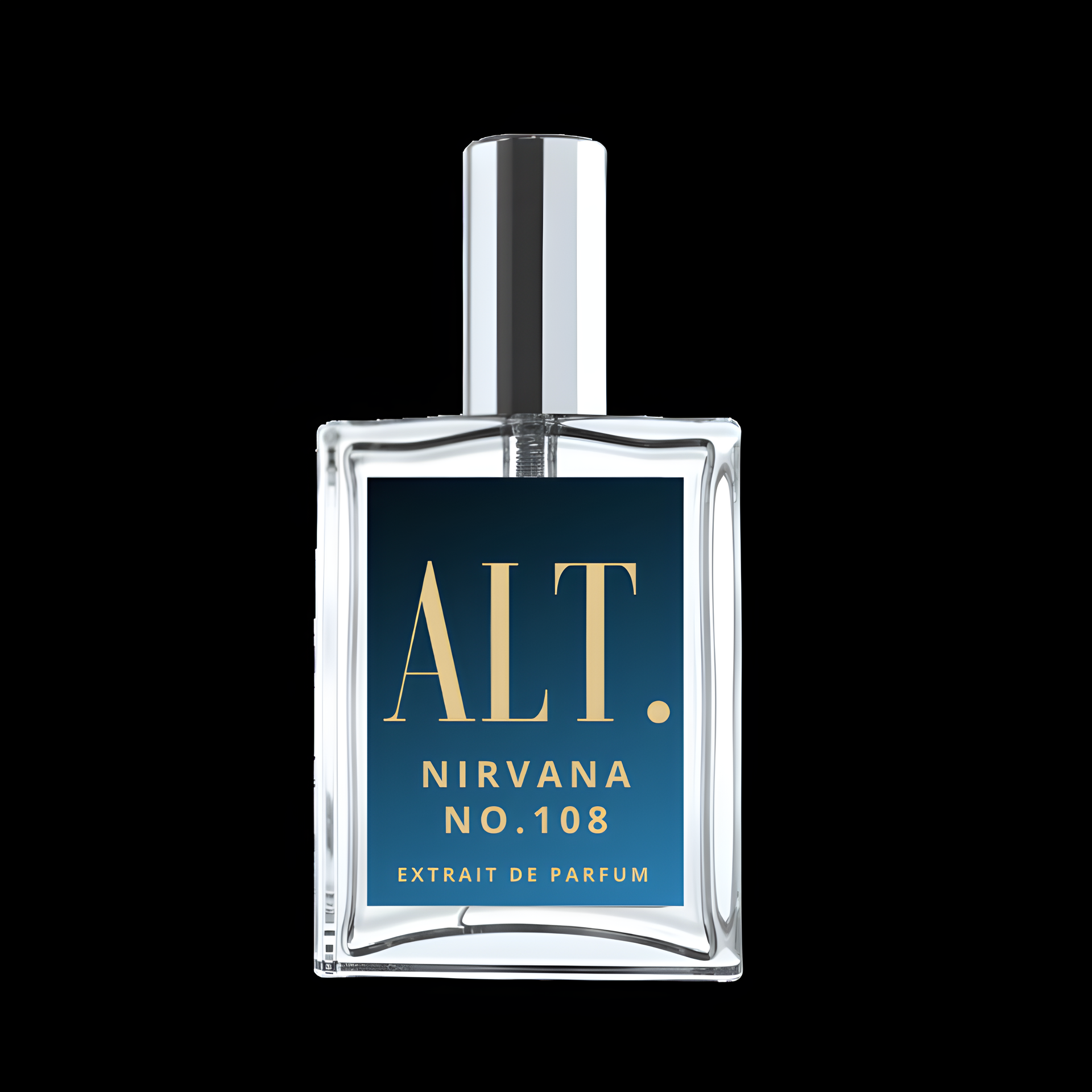 Nirvana by ALT. Fragrances perfume bottle