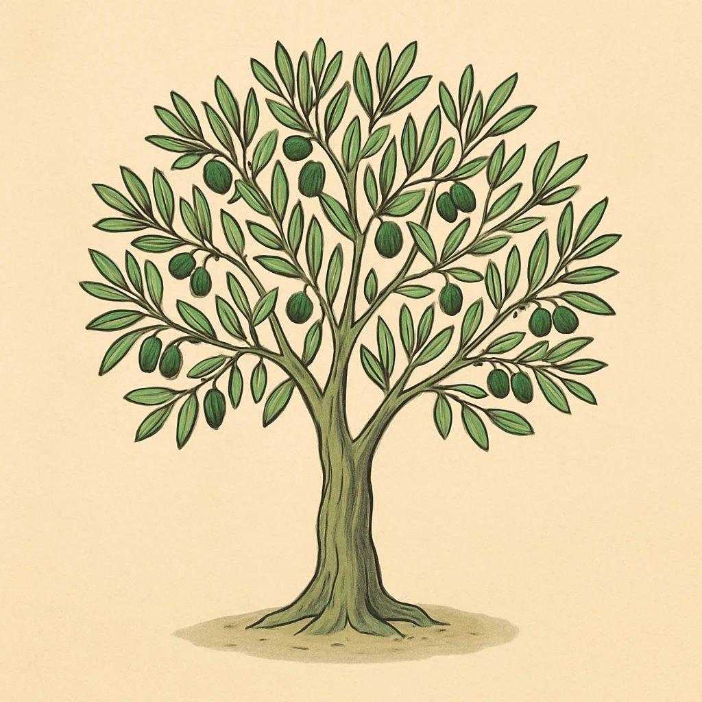 Picture of Olive Tree note
