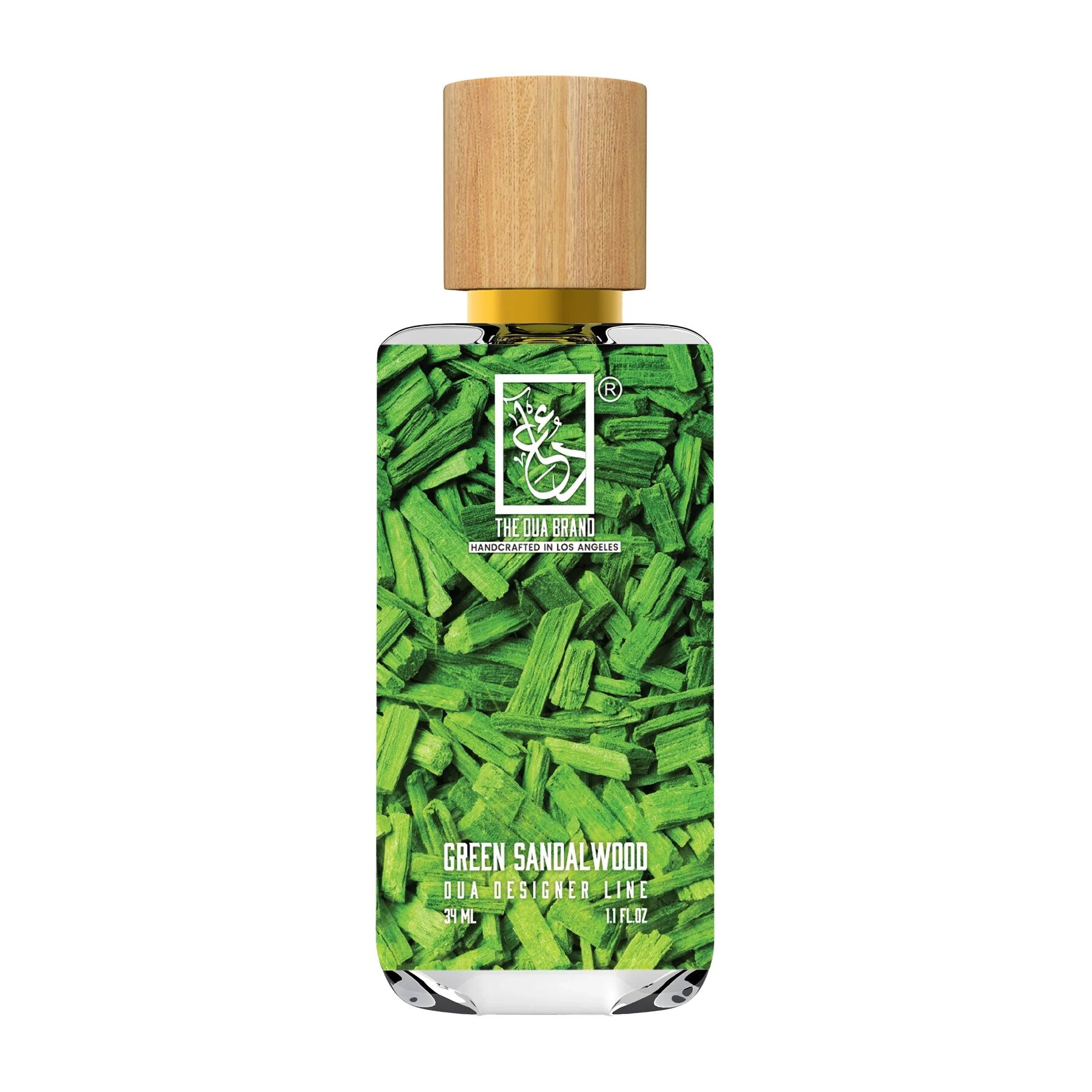 Green Sandalwood by The Dua Brand perfume bottle