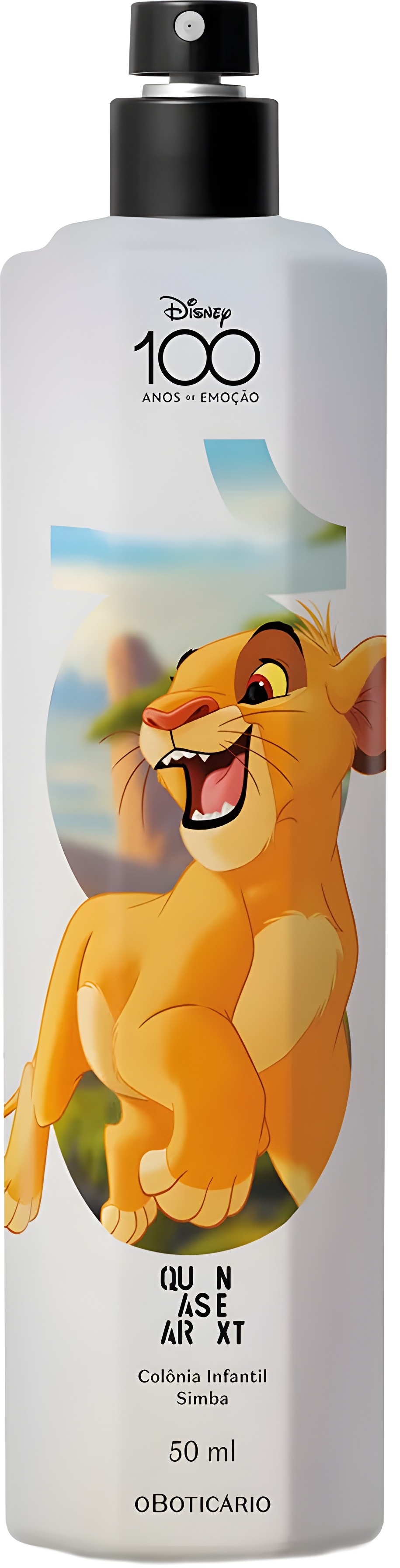 Quasar Next Disney 100 Anos Simba by O Boticário perfume bottle