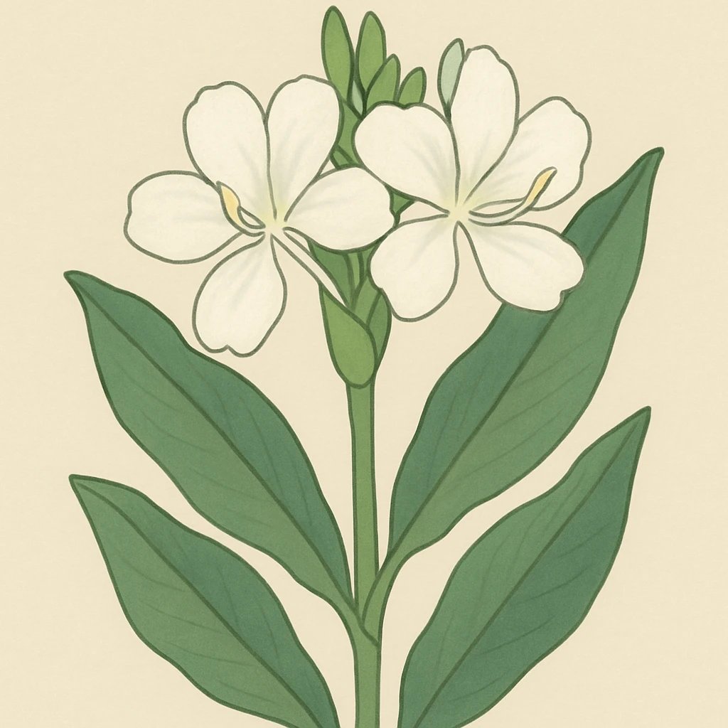 Picture of White Ginger Lily note