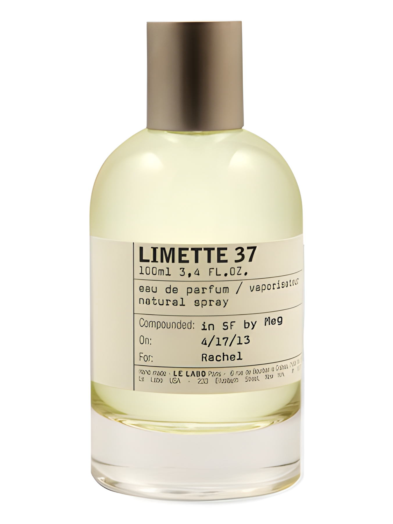 Limette 37 San Francisco by Le Labo perfume bottle