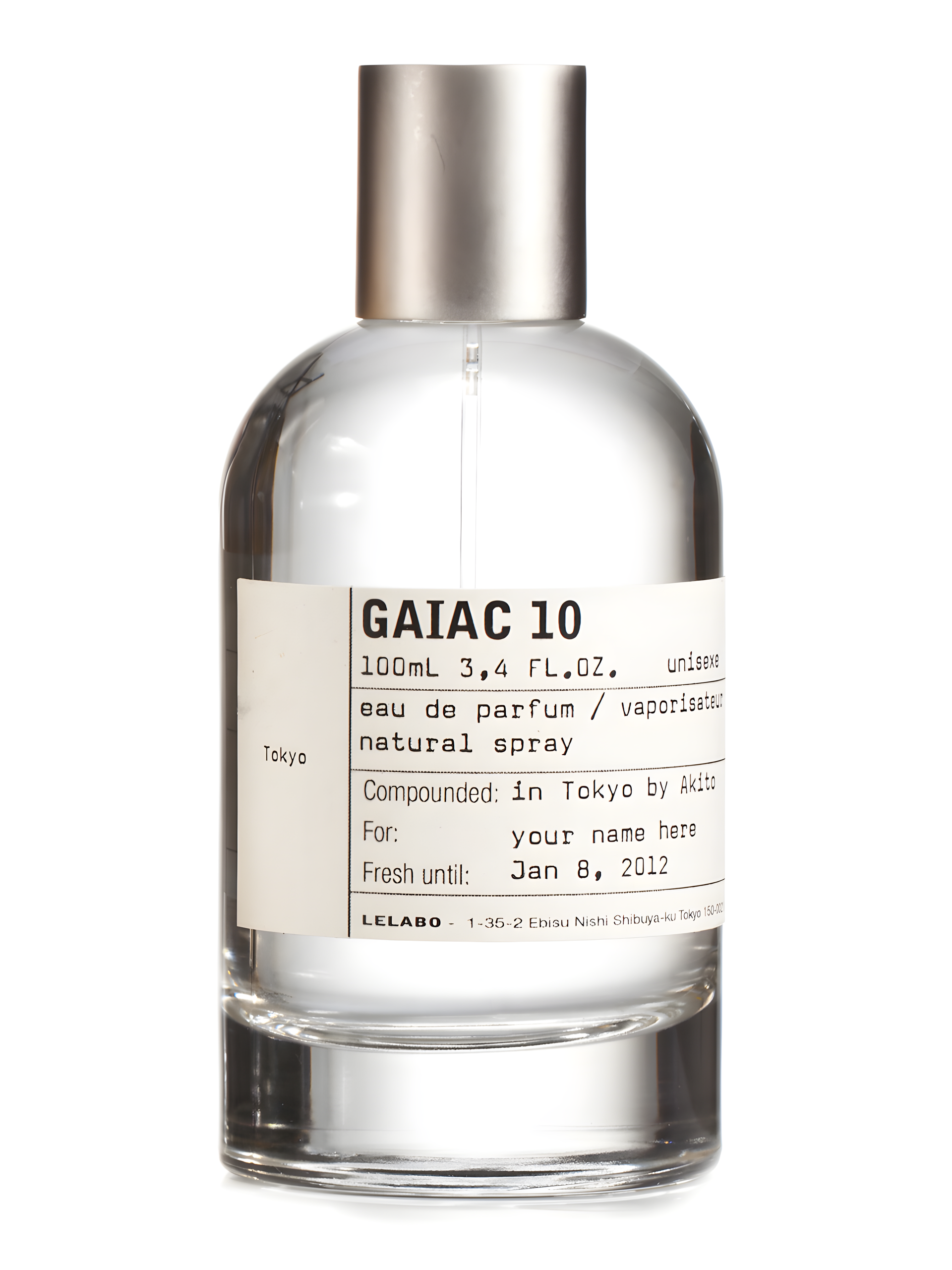 Gaiac 10 Tokyo by Le Labo perfume bottle