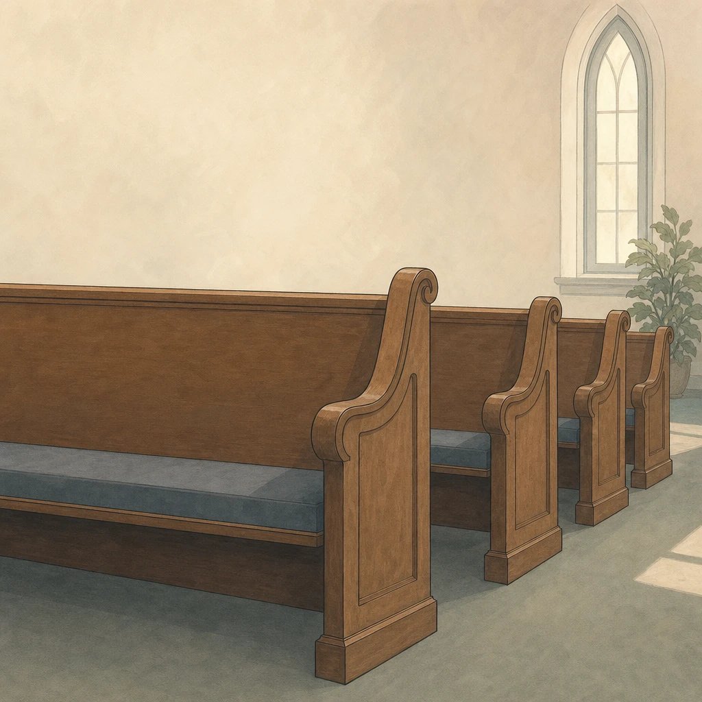 Picture of Church Pews note