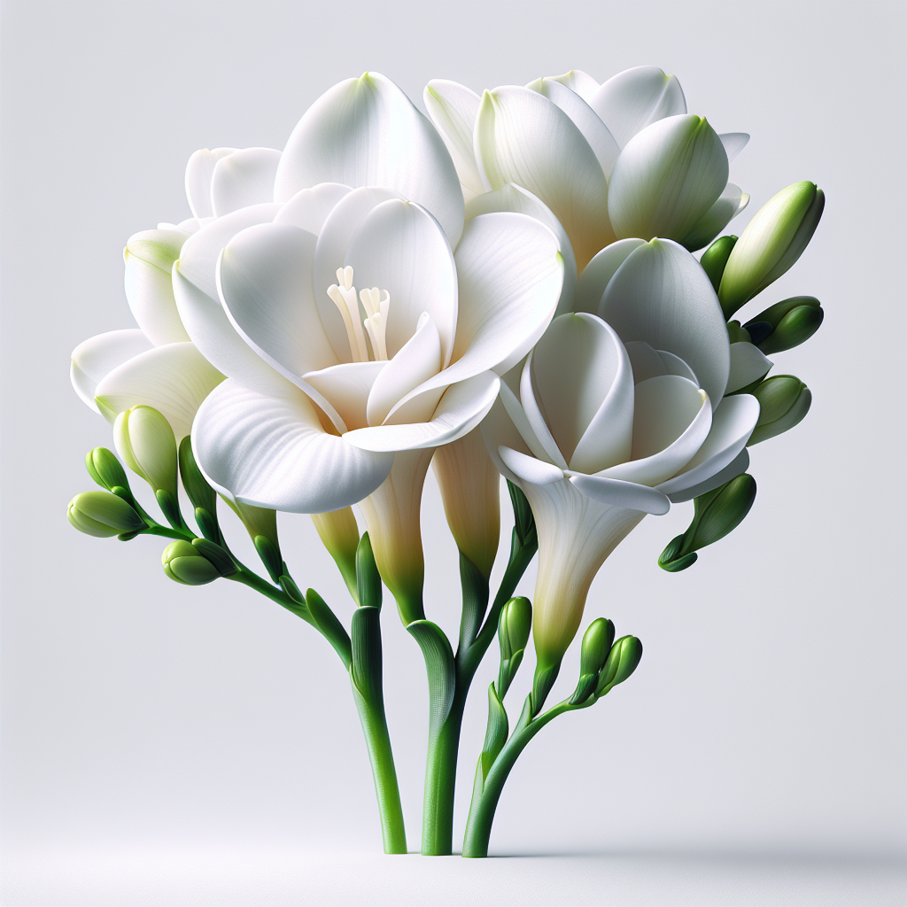 Picture of White Freesia  note