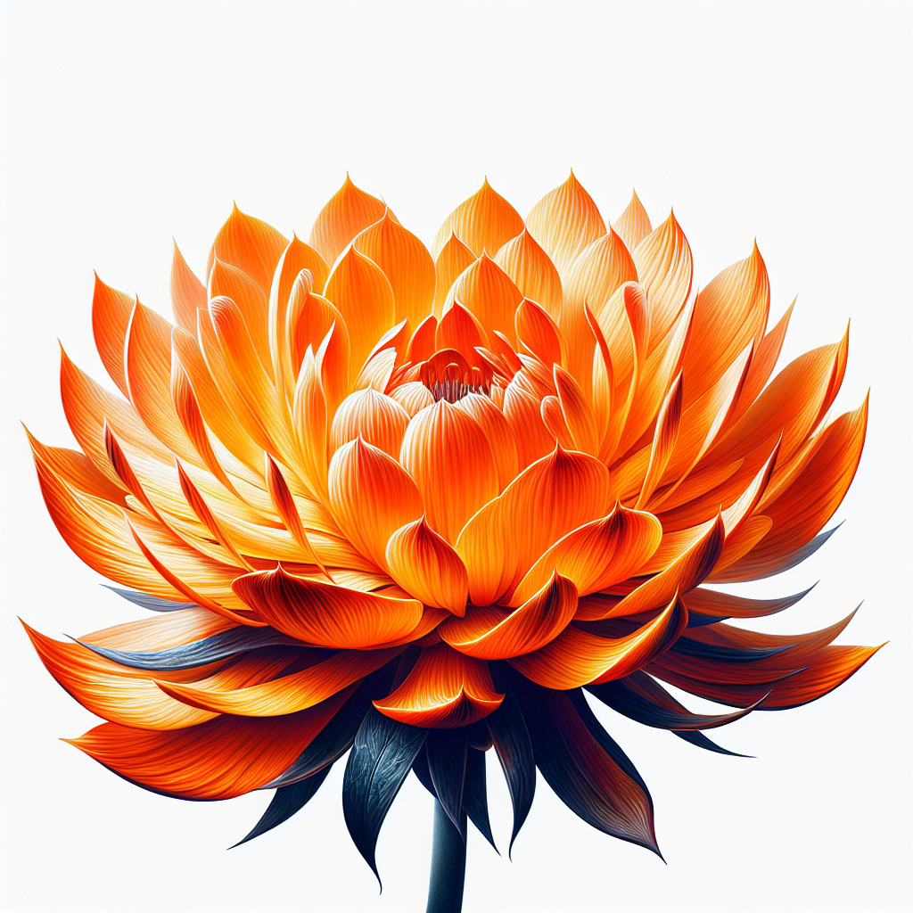 Picture of Orange Flower note