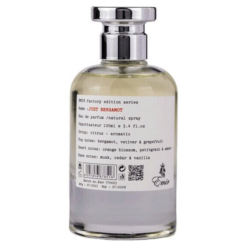 Just Bergamot by Emir perfume bottle