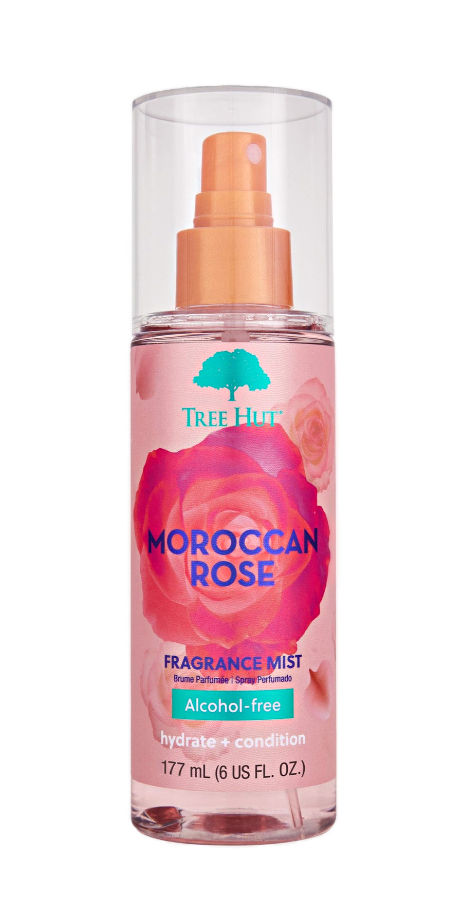 Moroccan Rose Fragrance Mist by Tree Hut perfume bottle