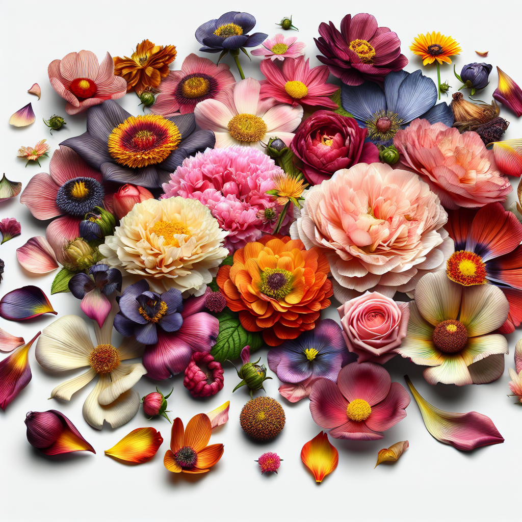 Picture of Floral Petals note