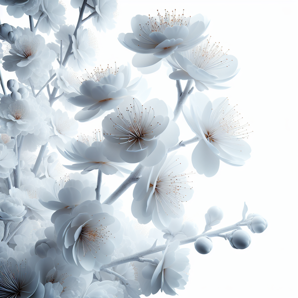 Picture of White Blossoms note