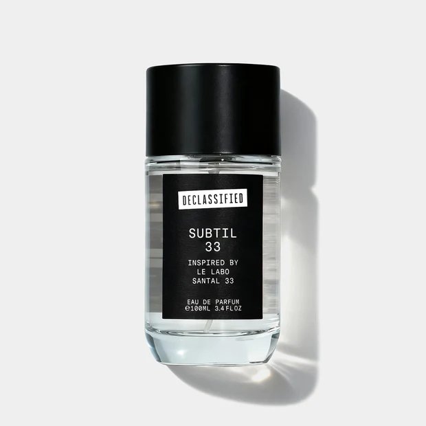 Subtil 33 Eau de Parfum 3.4 oz / 100 ml by DECLASSIFIED perfume bottle