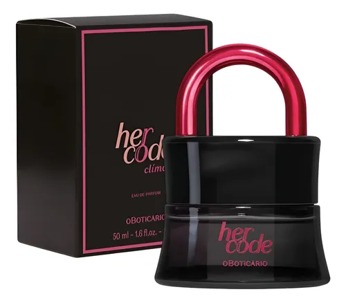 Her Code Clímax by O Boticário perfume bottle