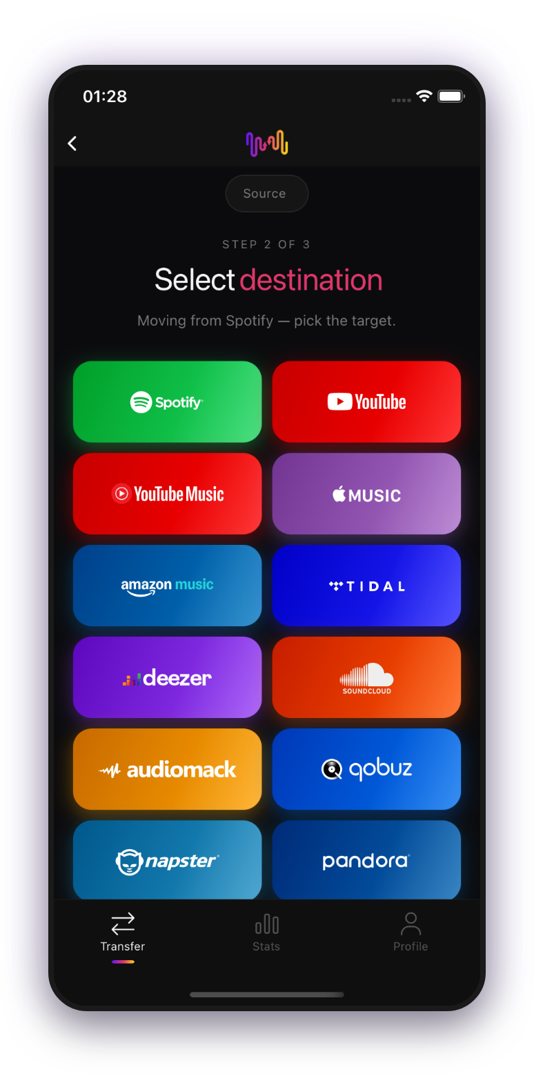 FreeYourMusic mobile app