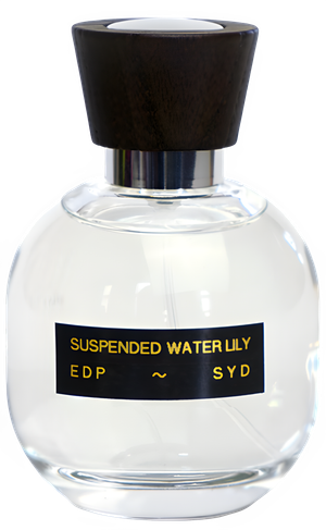 Suspended Water Lily by SYD Botanica perfume bottle