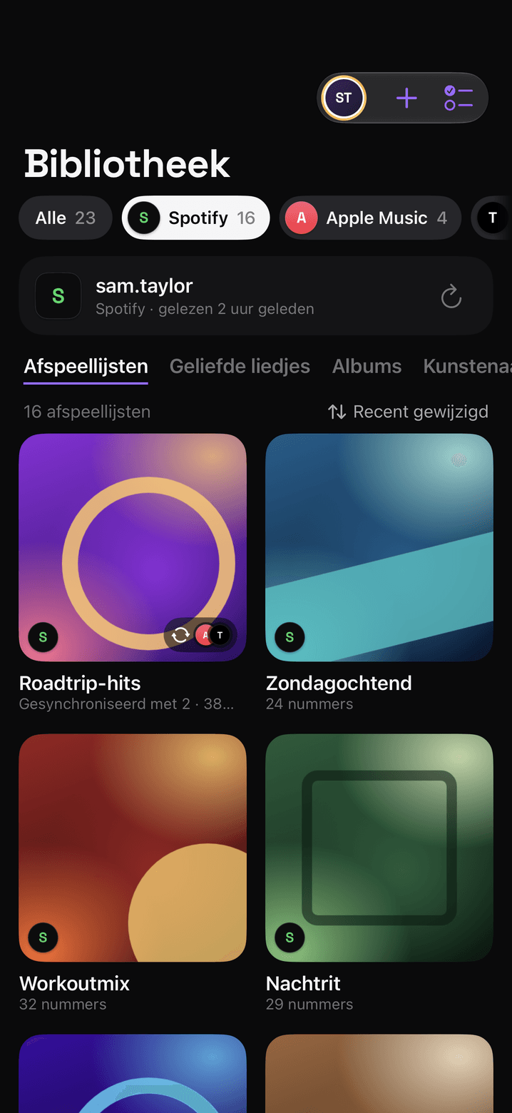 FreeYourMusic mobiel — bestemming kiezen