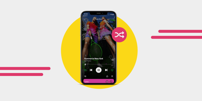 Schnelles und einfaches Zufallswiedergeben auf Spotify