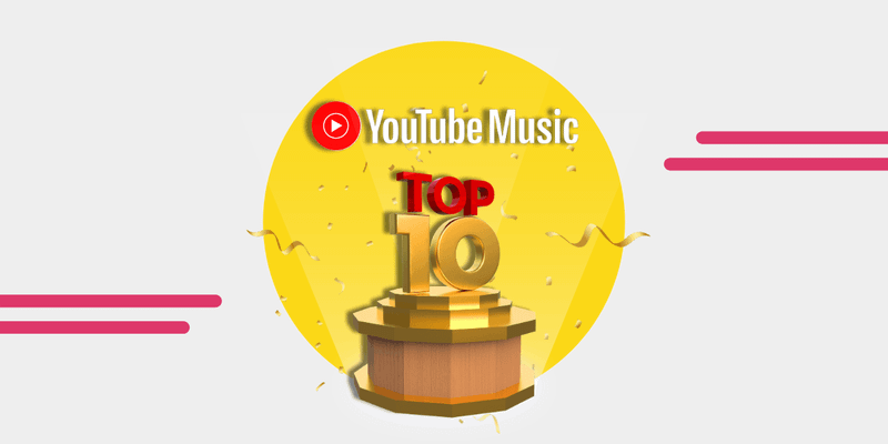 As 10 playlists mais vistas no YouTube Music