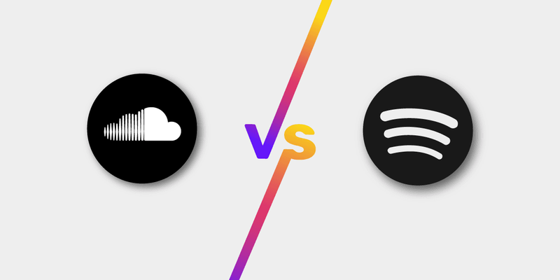 Soundcloud vs Spotify - comparaison